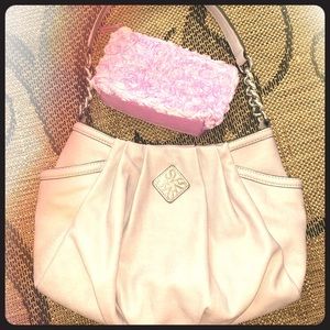 Simply Vera Vera Wang purse and rose makeup bag